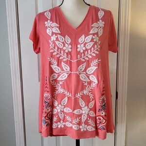 CAITE Embroidered "Alaina" Tee